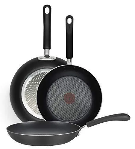 10-Inch Pan Cookware Professional E938S3 Set, Heat Volume discount Thermo-Spot Indicator Nonstick T-fal Comprehensive selection Total 8-Inch and Black 3-Piece, Fry 12-Inch,