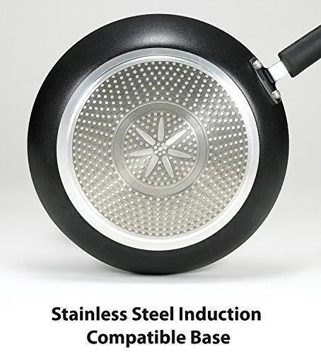 10-Inch Pan Cookware Professional E938S3 Set, Heat Volume discount Thermo-Spot Indicator Nonstick T-fal Comprehensive selection Total 8-Inch and Black 3-Piece, Fry 12-Inch,