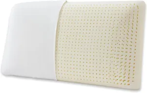 100% Natural Premium Latex Pillow, Helps Relieve Pressure,for Side, Back, and Stomach Sleepers - Removable Tencel Cover 15.7in/40cm×27.6in/70cm