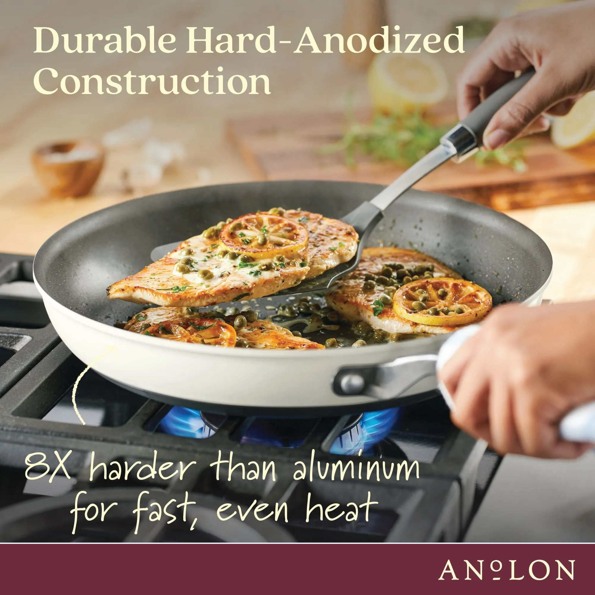 12-Inch Hard Anodized Nonstick Frying Pan