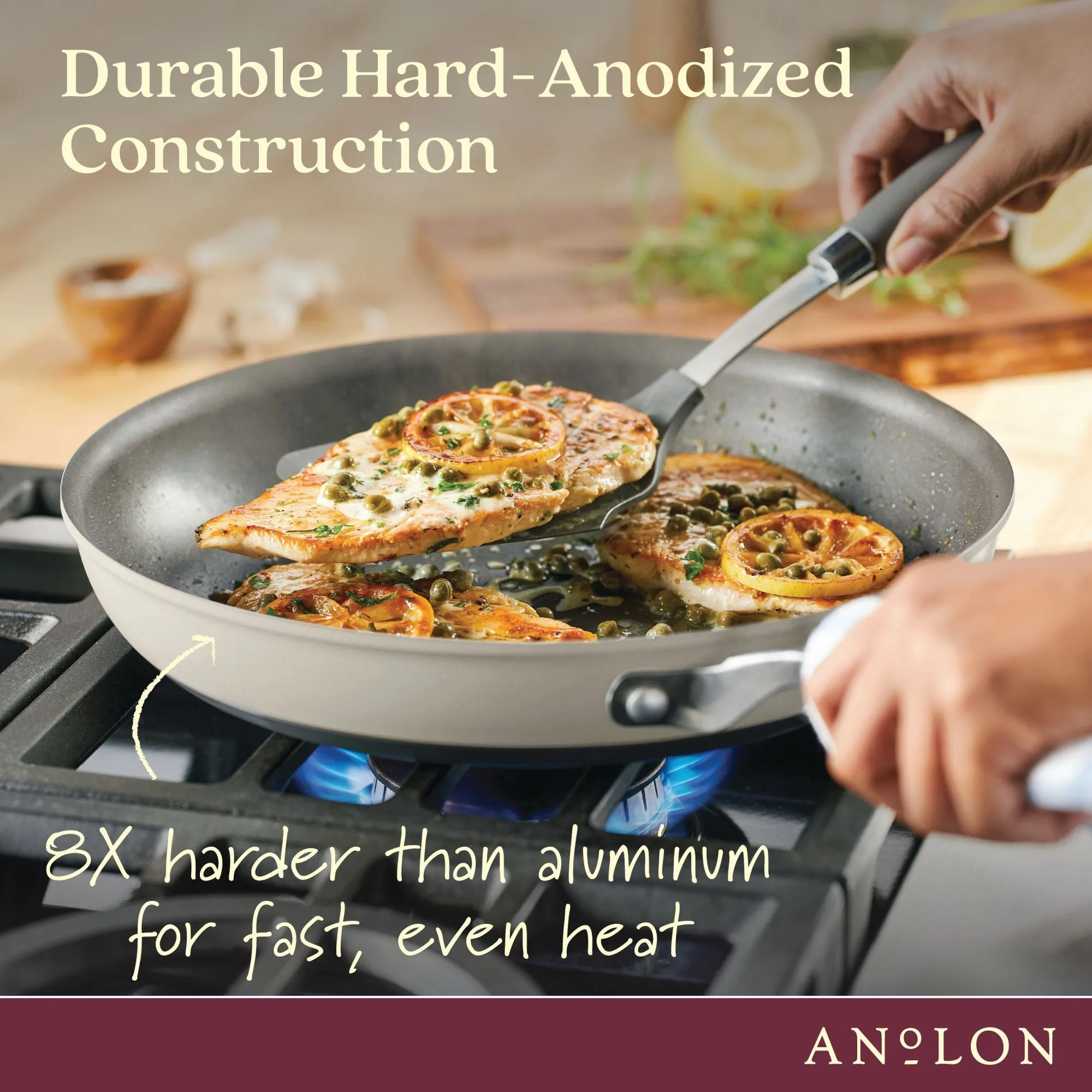 12-Inch Hard Anodized Nonstick Frying Pan