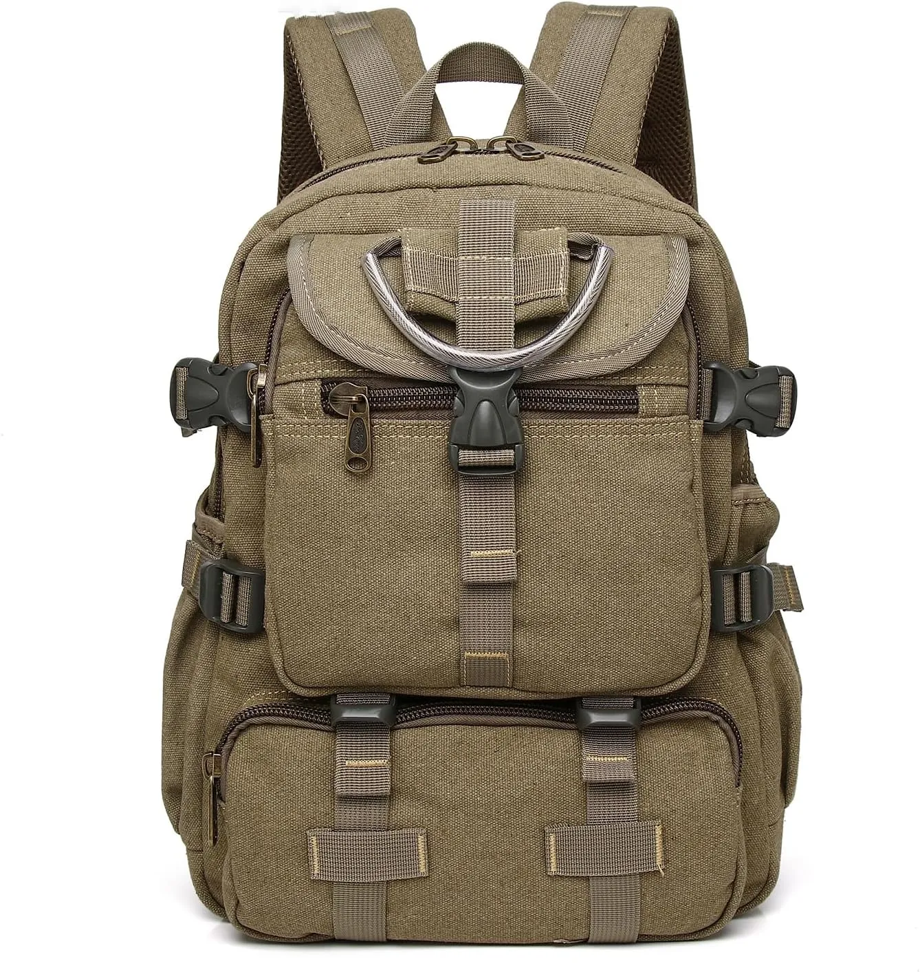 16oz Washed Canvas Backpack,Stylish & Durable for Every Adventure