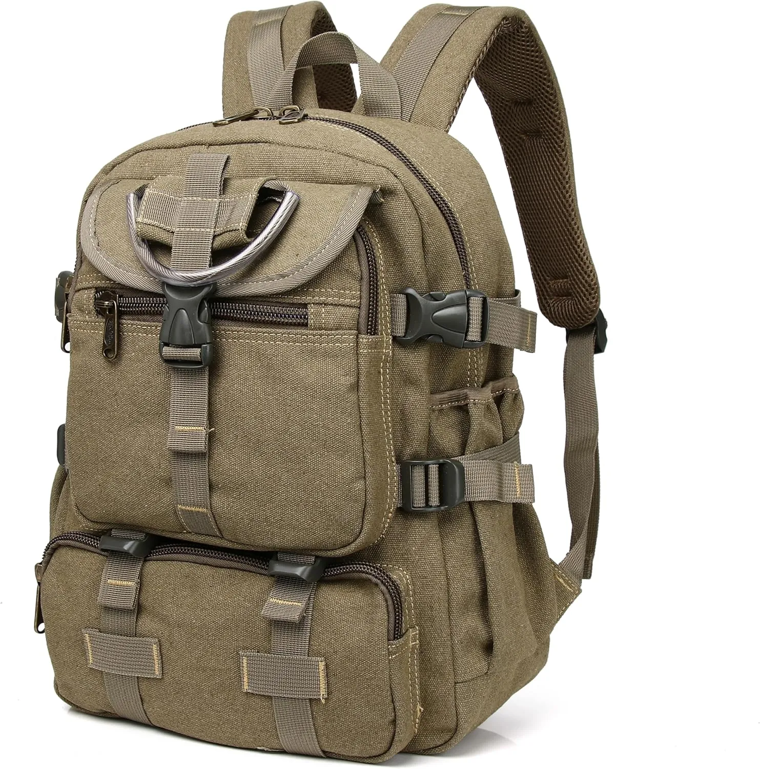 16oz Washed Canvas Backpack,Stylish & Durable for Every Adventure