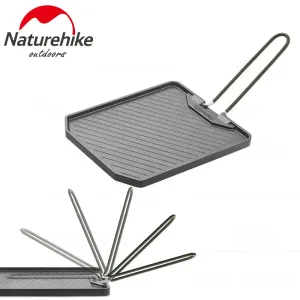 2023 Non Stick Frying Pan Outdoor Camping Barbecue Plate Portable Picnic Grill Tray Hiking BBQ Camping Oven Plate