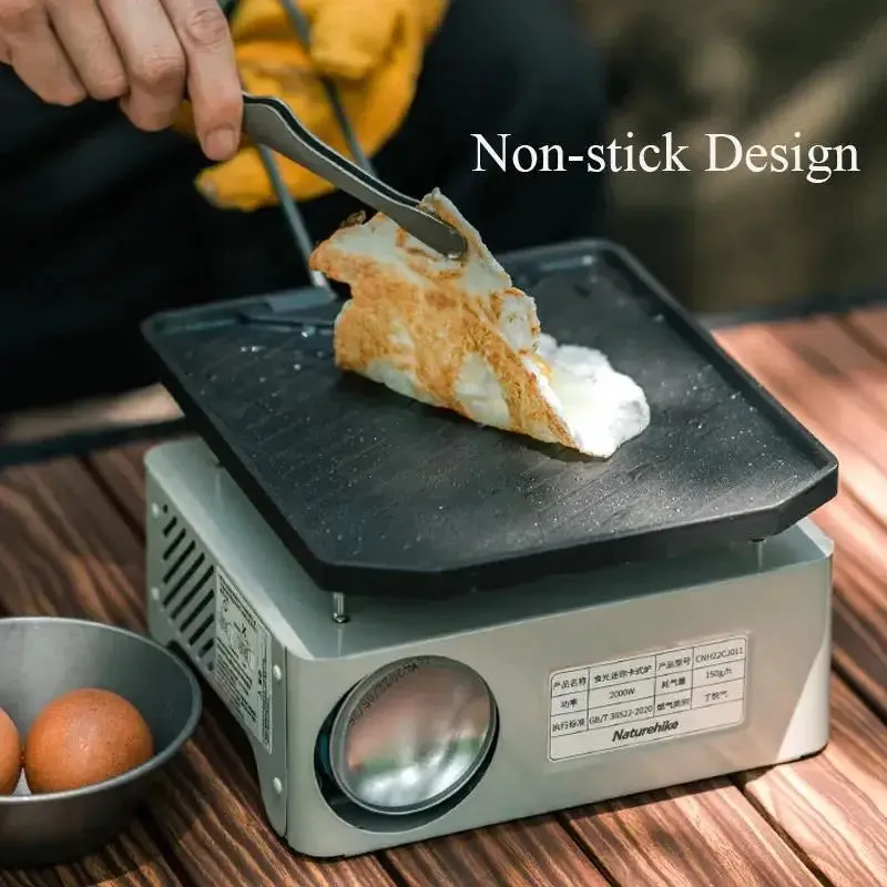 2023 Non Stick Frying Pan Outdoor Camping Barbecue Plate Portable Picnic Grill Tray Hiking BBQ Camping Oven Plate