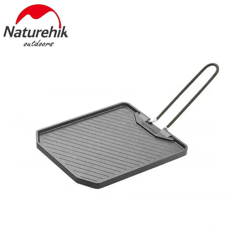 2023 Non Stick Frying Pan Outdoor Camping Barbecue Plate Portable Picnic Grill Tray Hiking BBQ Camping Oven Plate