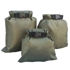 3 Pack Set Lightweight Dry Bag Set 30D Nylon Olive