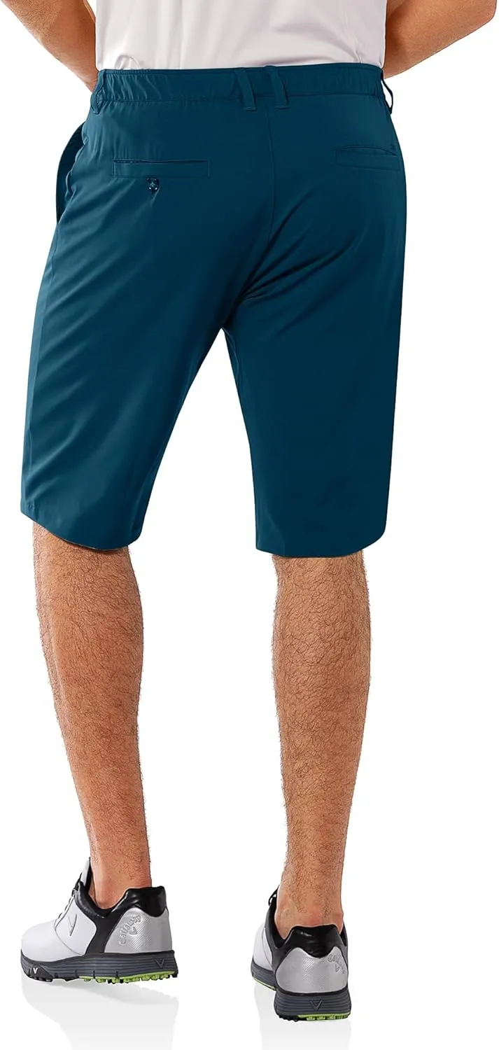 33,000ft Men's Golf Shorts Dry Fit, Lightweight Quick Dry Golf Stretch Shorts with Pockets 11" Inseam for Travel Casual