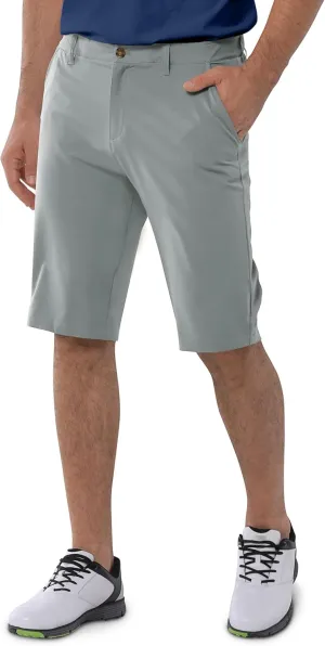 33,000ft Men's Golf Shorts Dry Fit, Lightweight Quick Dry Golf Stretch Shorts with Pockets 11" Inseam for Travel Casual