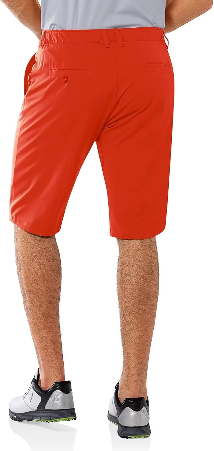 33,000ft Men's Golf Shorts Dry Fit, Lightweight Quick Dry Golf Stretch Shorts with Pockets 11" Inseam for Travel Casual