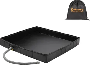 34" x 34" x 5" Outdoor Shower Base - Portable Shower Floor - Outdoor Shower Pan for Outdoor,Camping,Beach, Caravan and Portable Shower Stall.