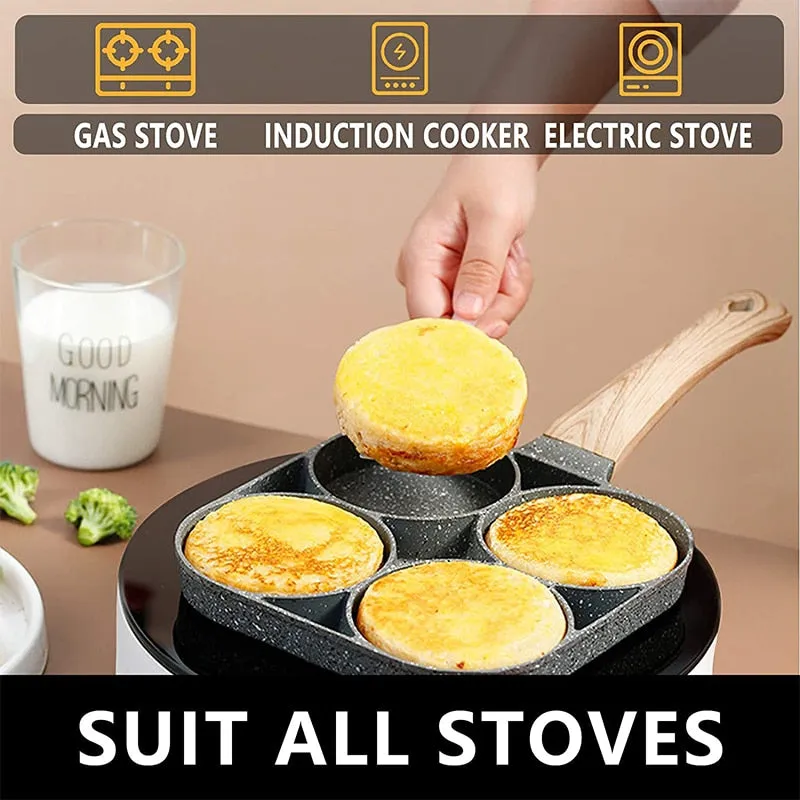 4-Cup Nonstick Egg Frying Pan