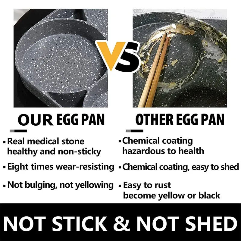 4-Cup Nonstick Egg Frying Pan