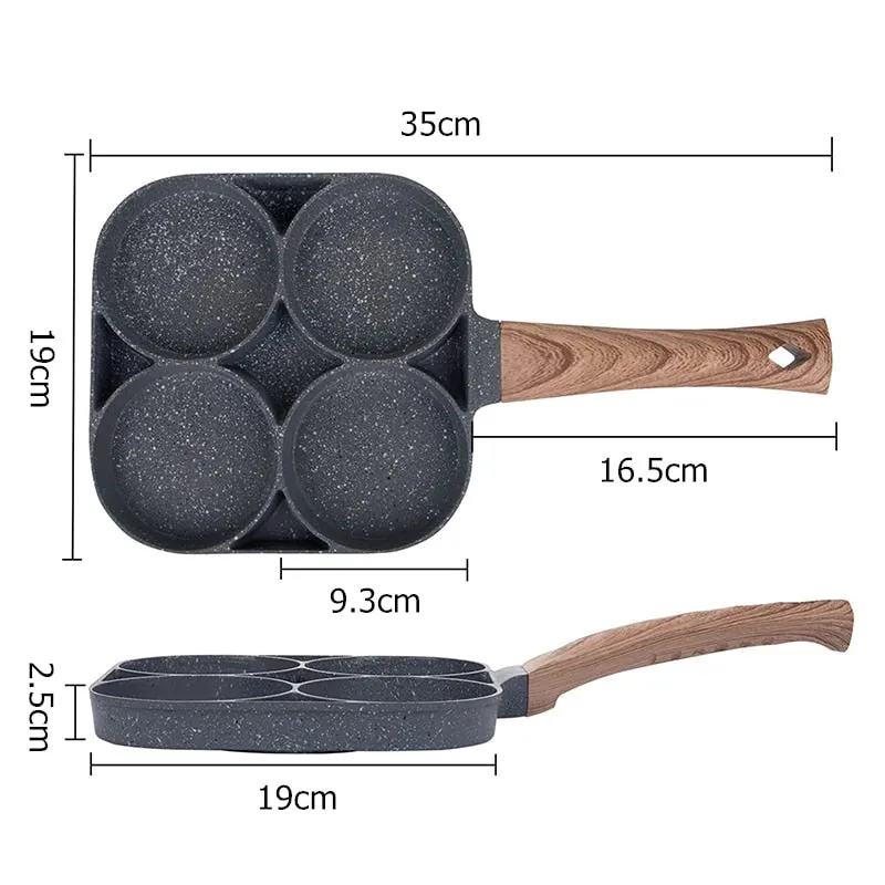4-Cup Nonstick Egg Frying Pan