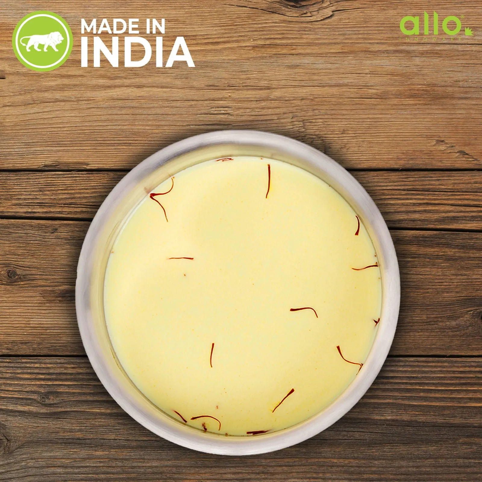 4.6L Allo CookSafe TriPly Tope | Stainless Steel | With Stainless Steel Lid | Induction Friendly | 22cm