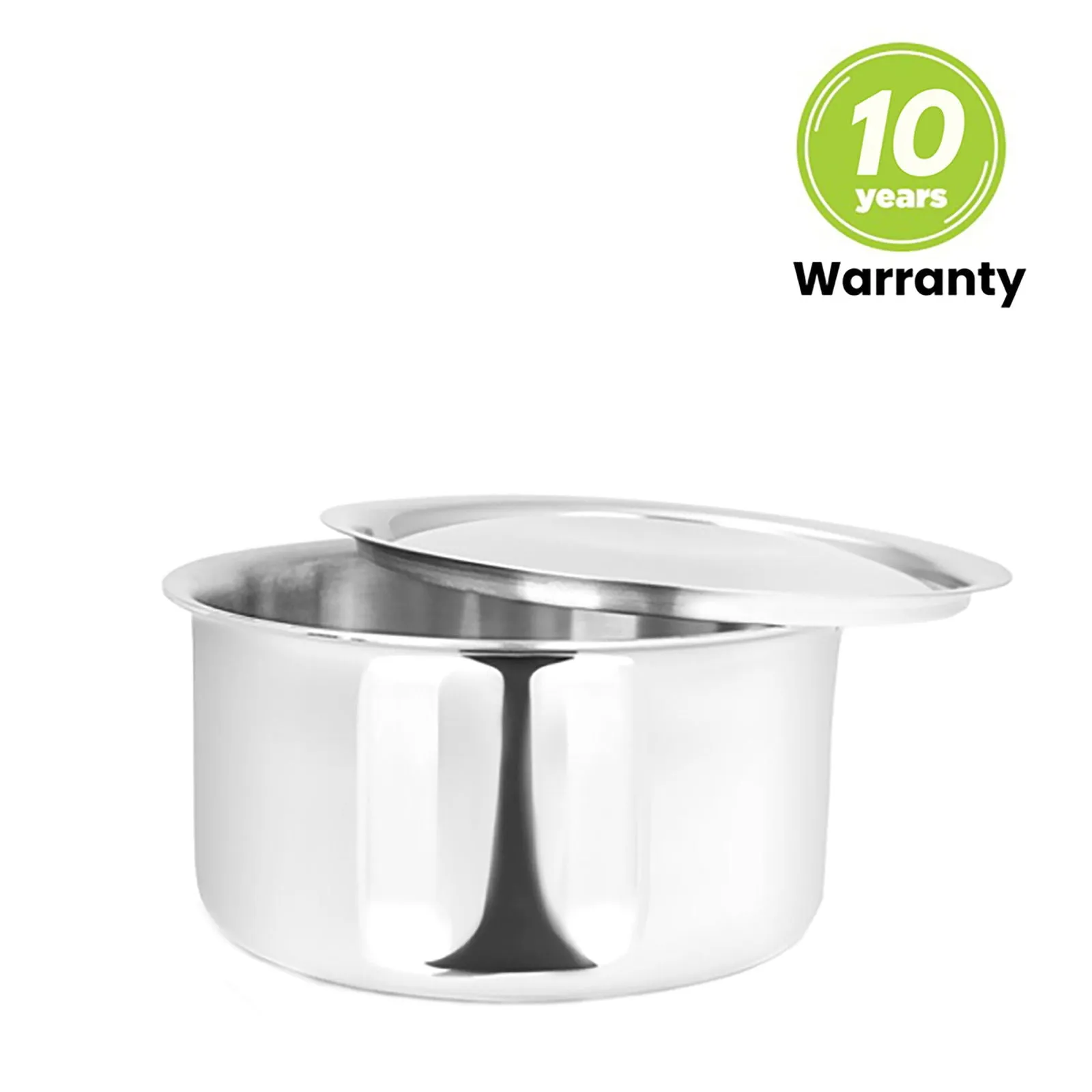 4.6L Allo CookSafe TriPly Tope | Stainless Steel | With Stainless Steel Lid | Induction Friendly | 22cm