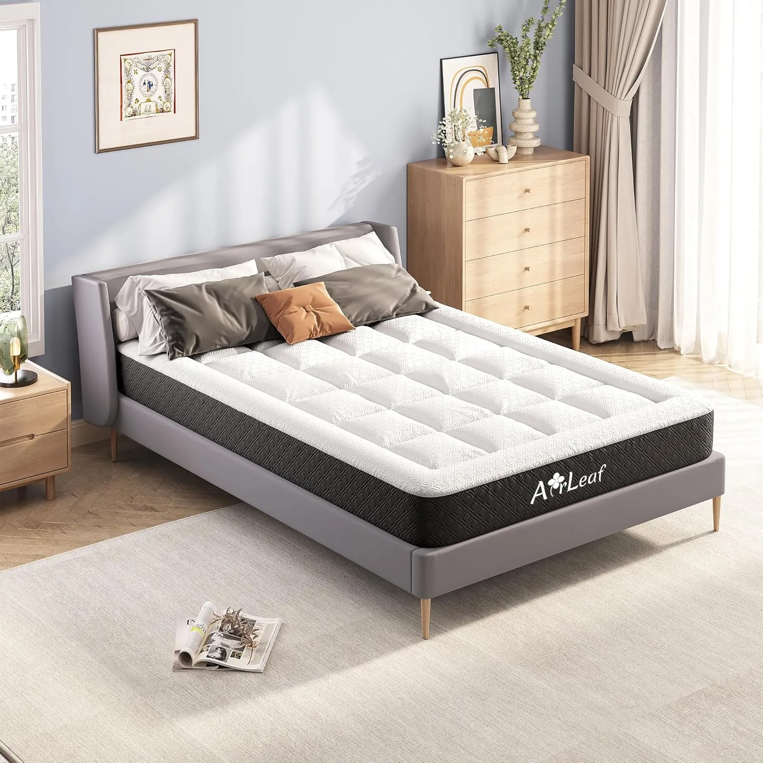 5 Inch Queen Mattress for Kids, Medium Firm Memory Foam Queen Size Mattress in a Box for Cooling Sleep and Pressure Relief, CertiPUR-US