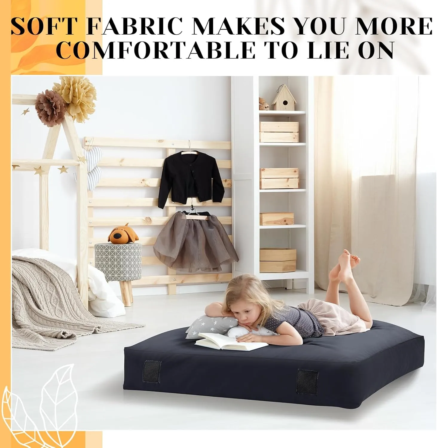 5' x 5' or 3' x 4' Cover Replacement for Crash Pad, Sensory Crash Pads Cover for Kids and Adult, Durable and Safe, Machine-Washable, Pads Sheet Only