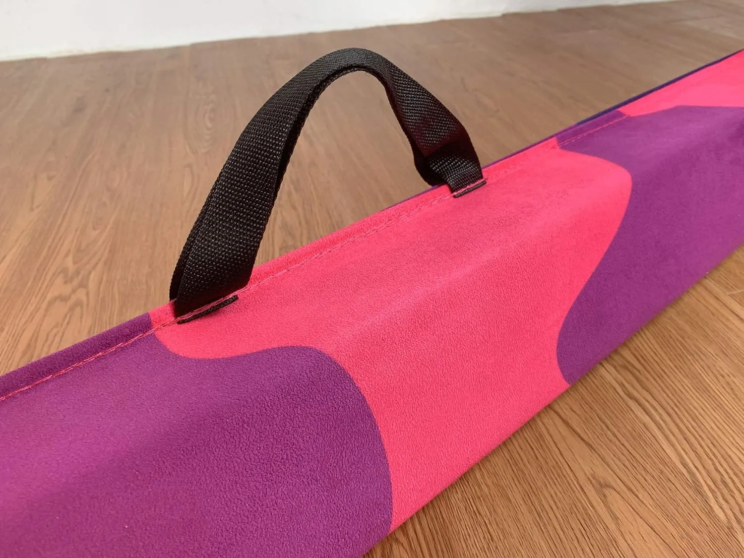 6 FT / 8 FT / 9 FT Folding Gymnastics Beam Foam Balance Floor Beam - Extra Firm - Suede Cover - Anti Slip Bottom with Carry Bag for Kids/Adults Home Use