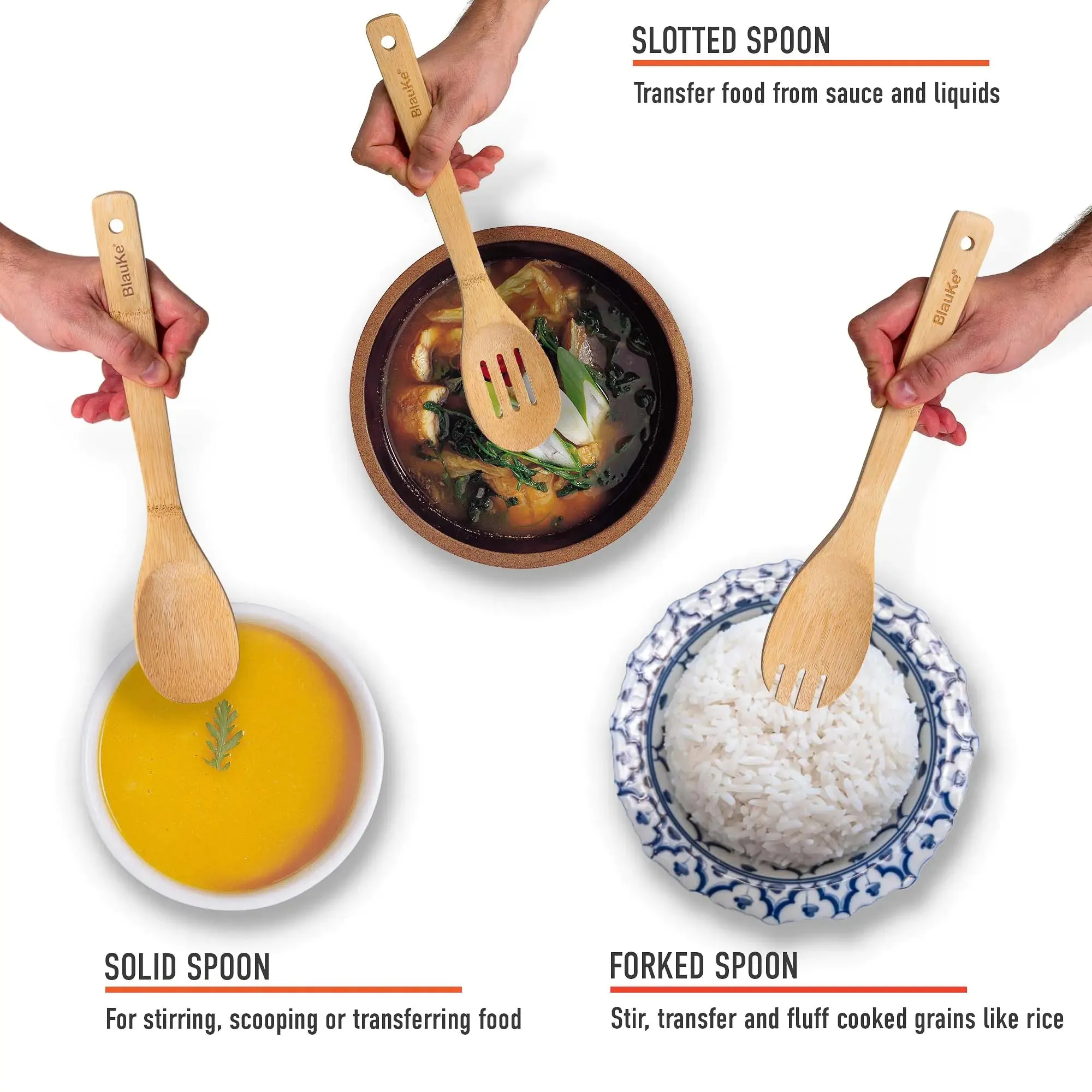 (8 Best-selling Set Bamboo Pack) Worth the price Utensils Kitchen