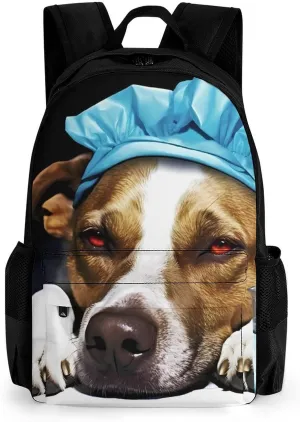 A Dog is Sick Casual Backpack Lightweight Shoulders Bag Laptop Daypacks with Side Pocket for Workplace Travel