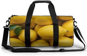 A Pile of Little Lemon Gym Bag Sport Gym Tote Bag Lightweight Duffle Bag Carry On Weekender Bags for Women Men