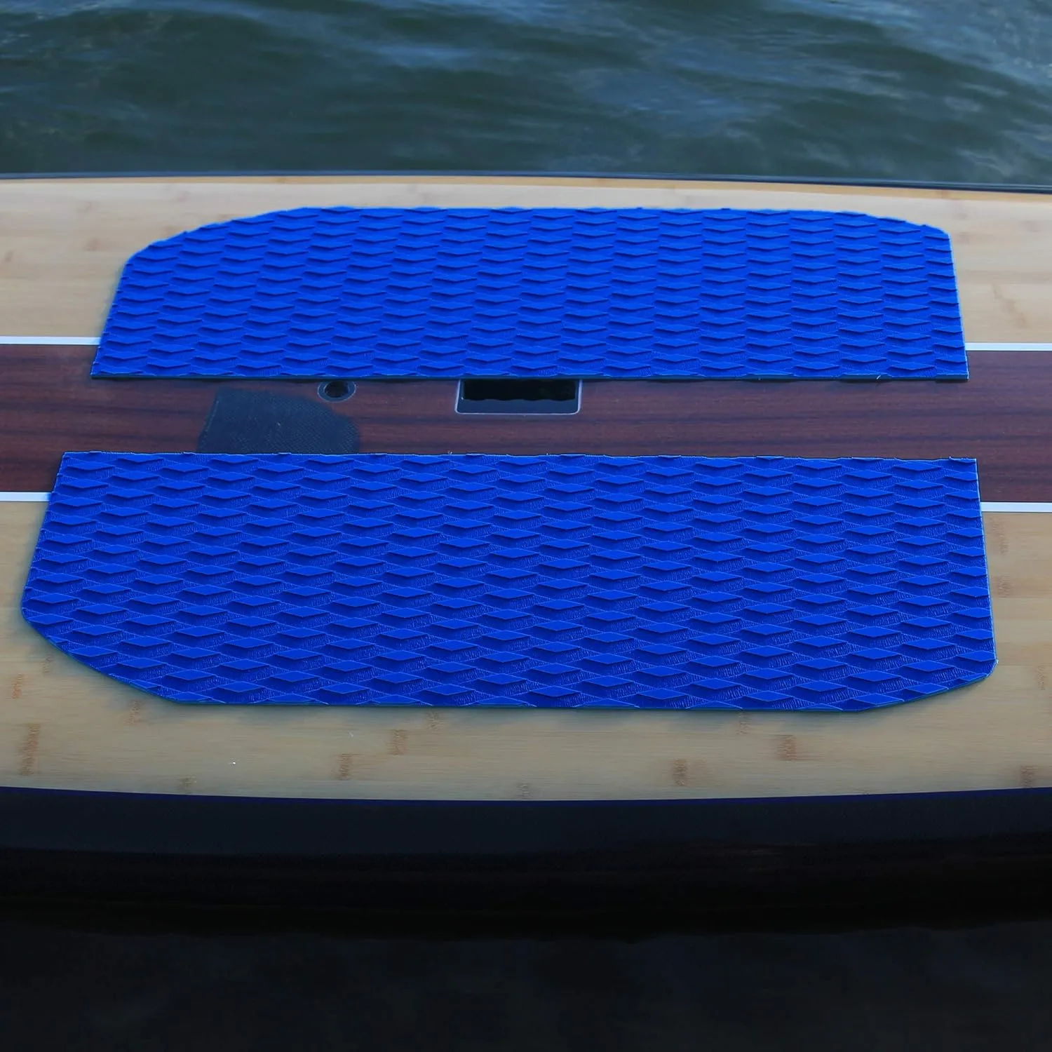 Abahub Non-Slip Traction Pad 1/2 Pieces Deck Grip Mat 30in x 20in Trimmable EVA Sheet 3M Adhesive for Boat Kayak Skimboard Surfboard SUP Black/Gray/White/Green/Navy Blue/Orange
