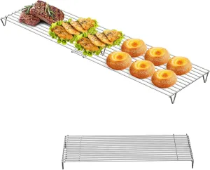 Adjustable Griddle Warming Rack for Blackstone 22 28 36 Inches Griddle, 304 Stainless Steel Grill Roasting Rack Accessories for Weber Charbroil and Most Tabletop Flat-top Griddle Grills