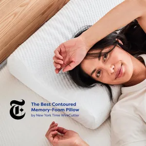 Adjustable Memory Foam Pillow, Travel Pillows for Sleeping, Cervical Neck Pillow for Sleeping, Soft Memory Foam Pillows for Side Sleepers, Side Sleeper Pillow for Shoulder Pain