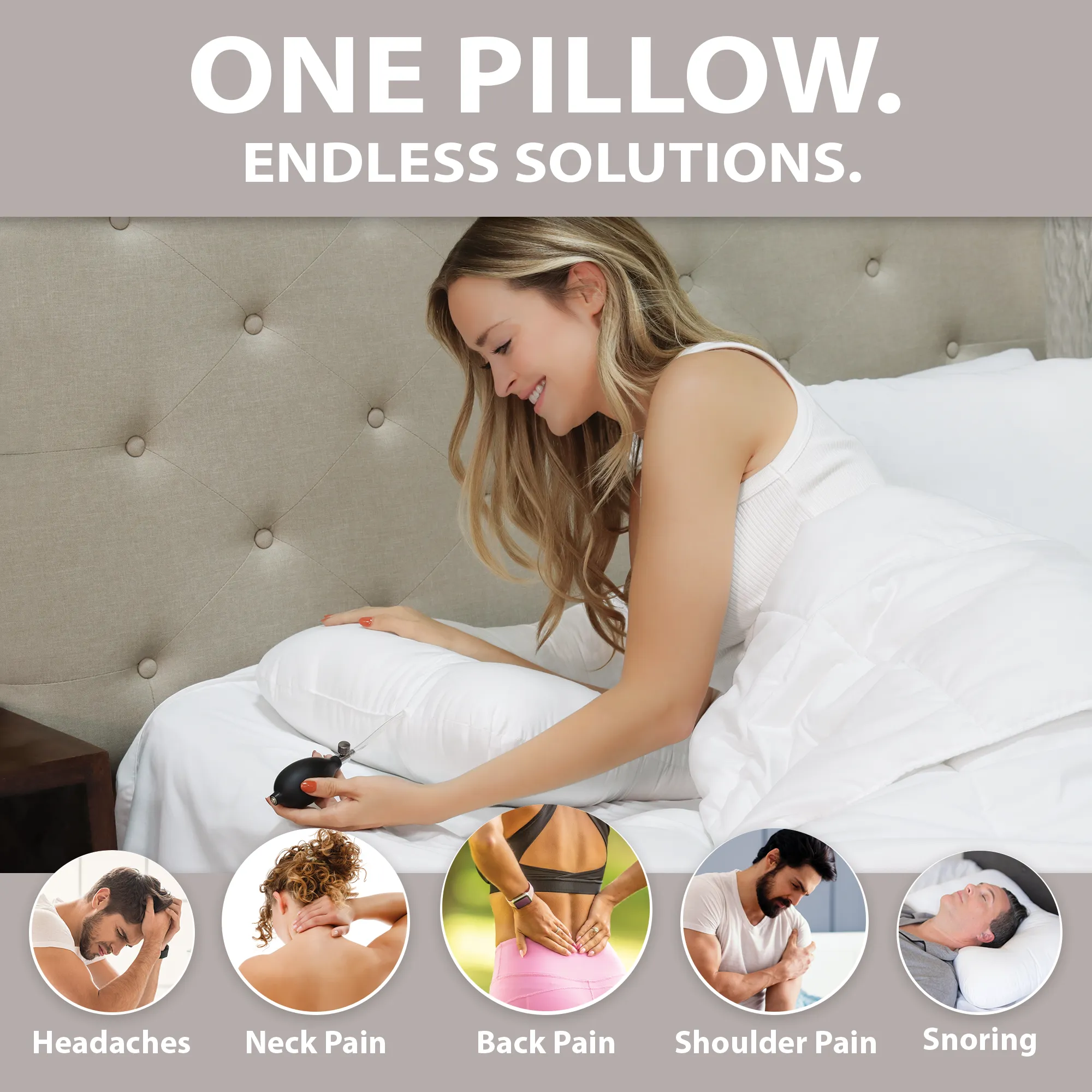 Air-Core Adjustable Tri-Core Pillow (Discontinued)