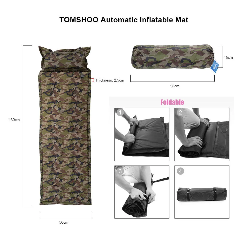 Air mattress with pillow