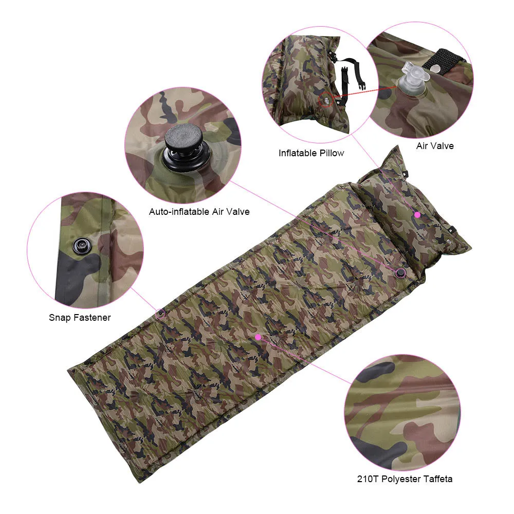 Air mattress with pillow