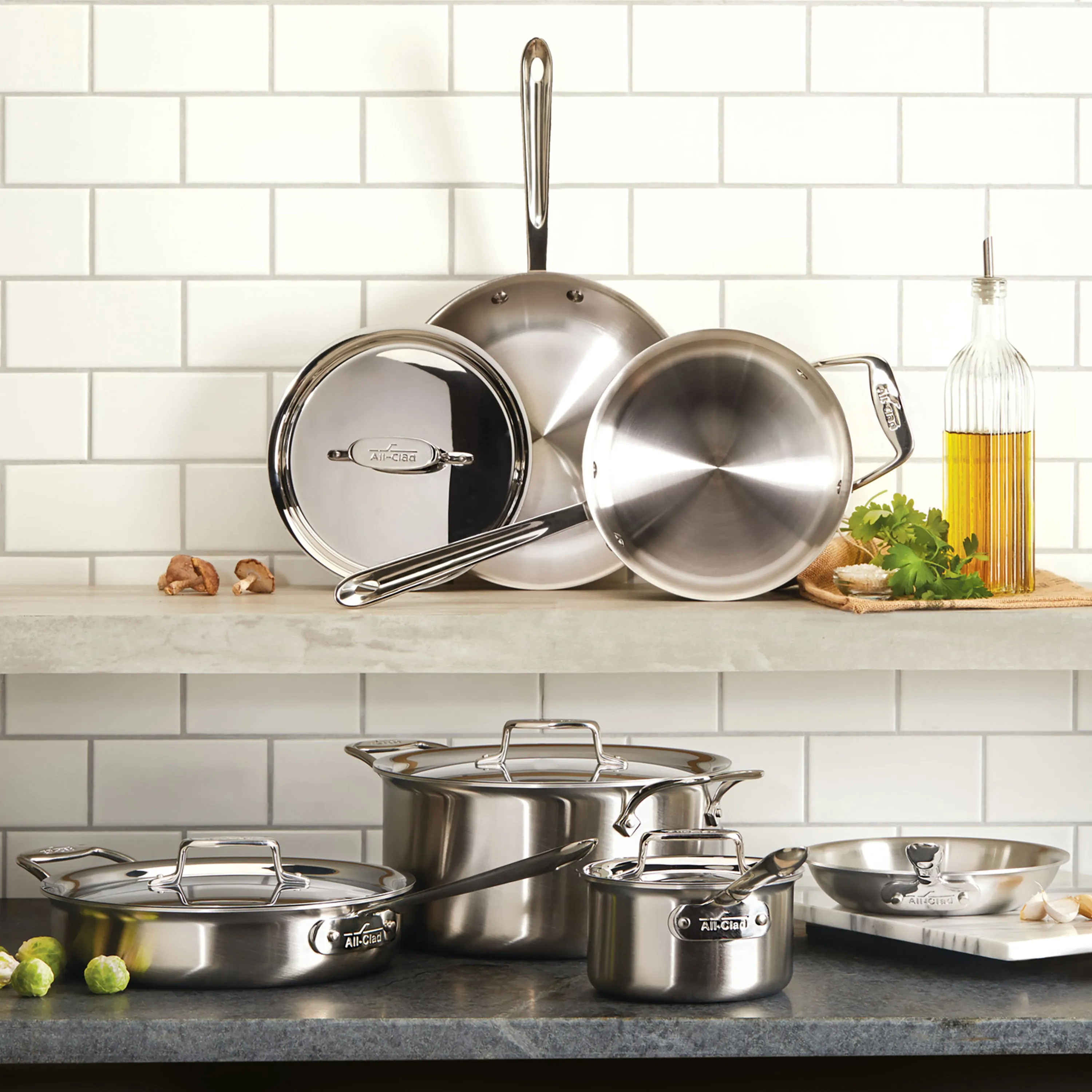 All-Clad d5 Brushed Stainless 8" Nonstick Fry Pan