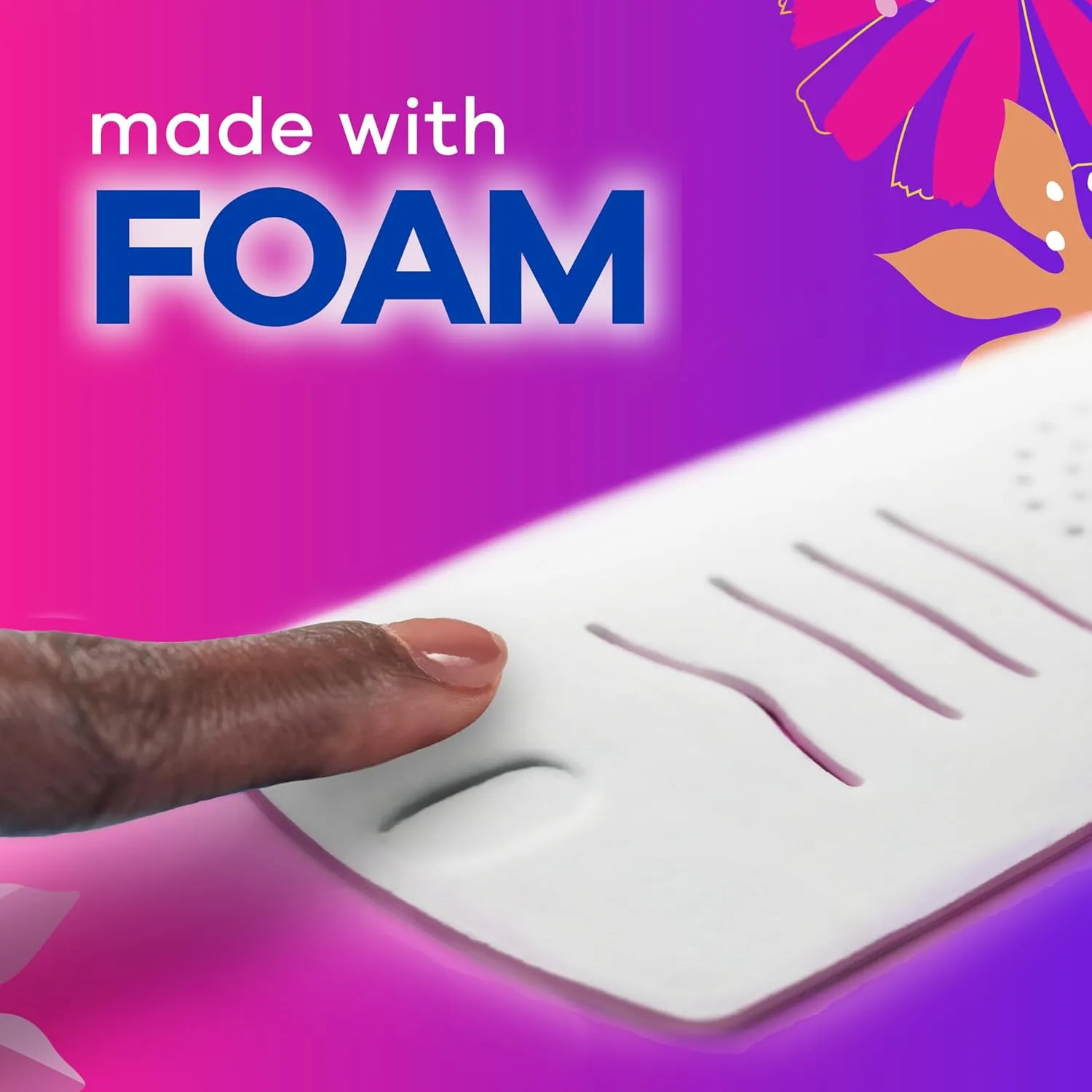 Always Radiant Feminine Pads for Women, Flexfoam Pads with Wings, Size 2, Heavy Absorbency, Lightly Scented, 36 Count (Packaging May Vary)