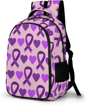 Alzheimer’s Disease Awareness Month Backpack for Worker Teacher Business Hiking Travel Bag Shoulders Bag
