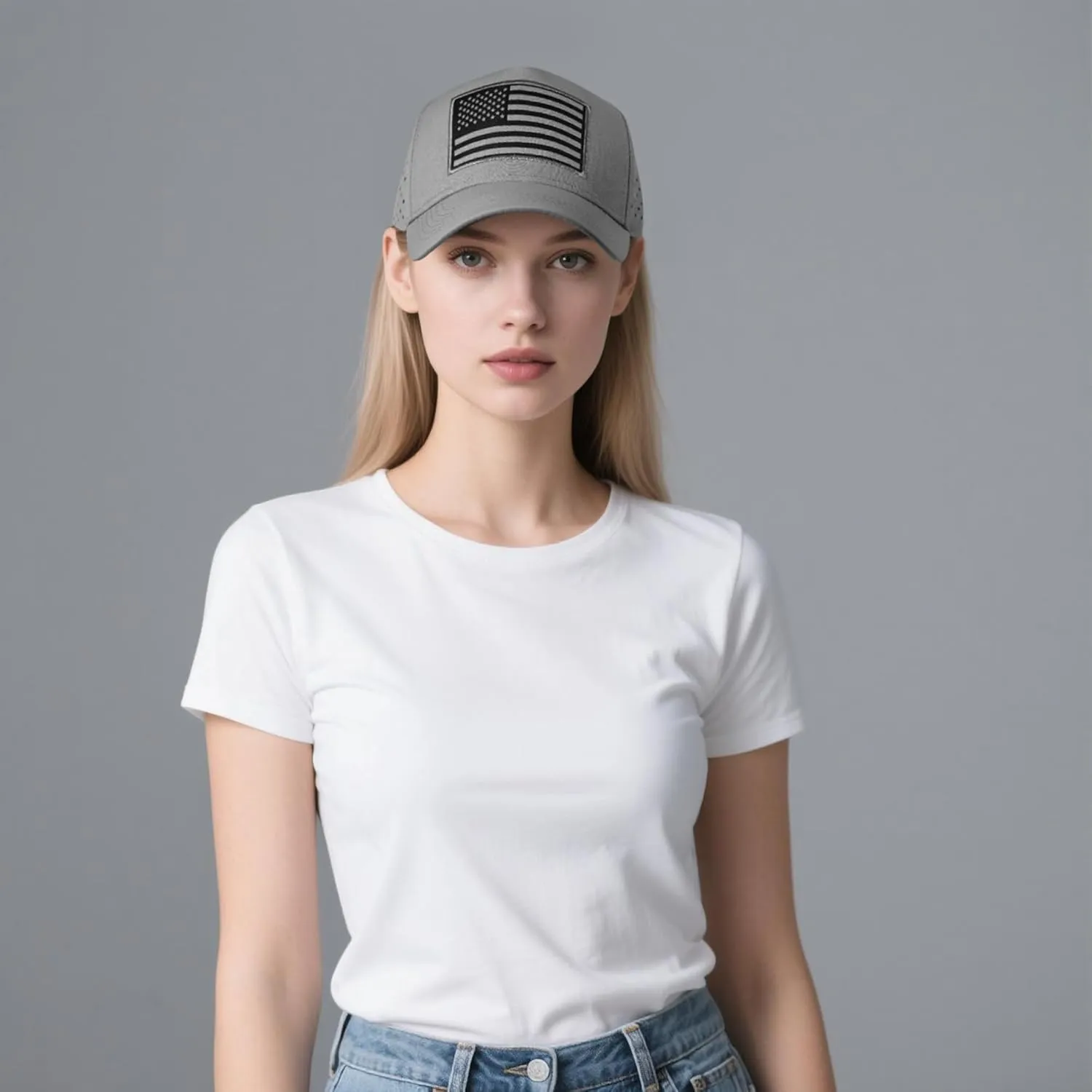 American Flag Trucker Hat, Quick Dry Baseball Cap for Men & Women, Laser Cut Mesh Waterproof Snapback Hats