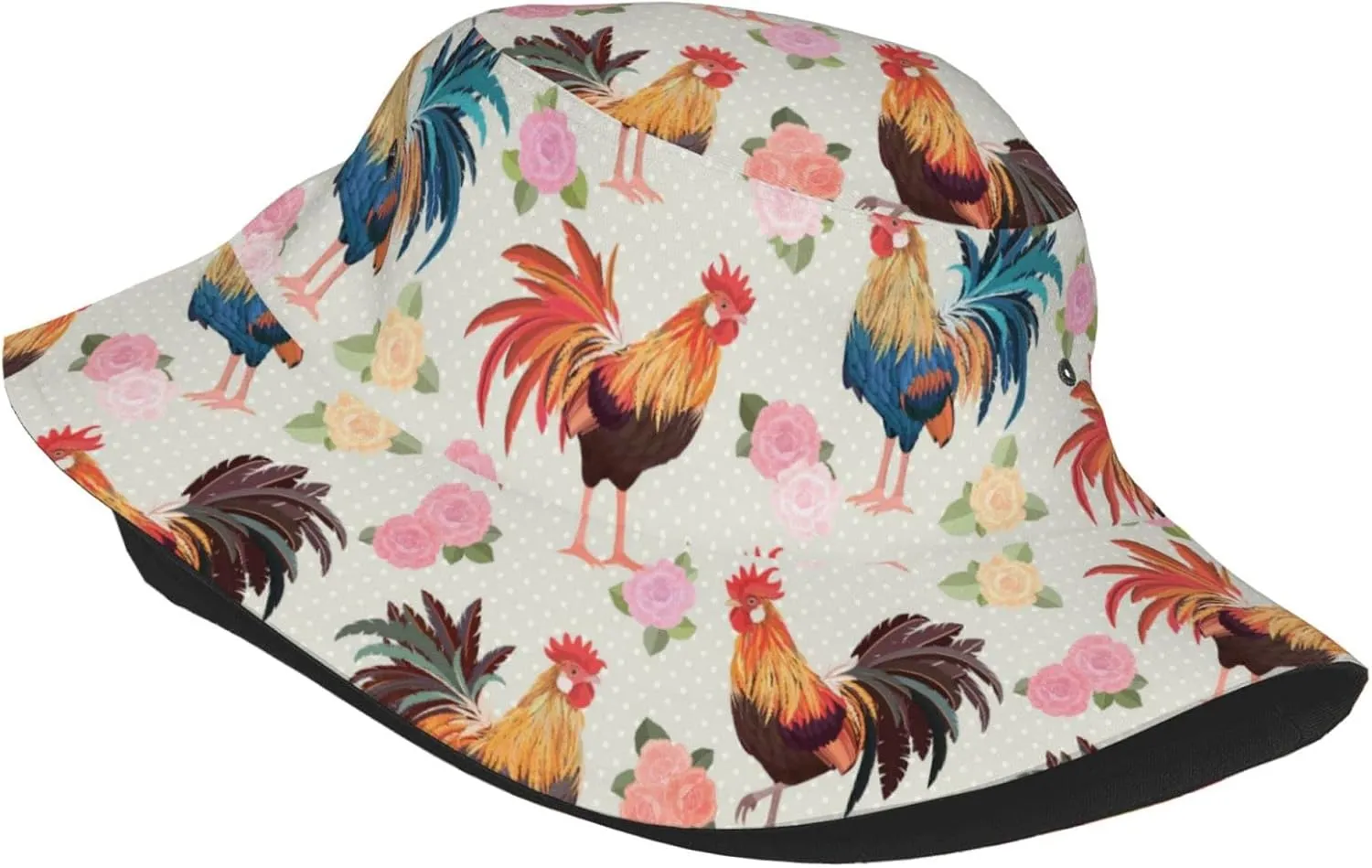 Animal Cute Chicken Bucket Hats Outdoor Summer Fashion Fisherman Hats Beach Mens Womens Teens Sun Hats for Travel