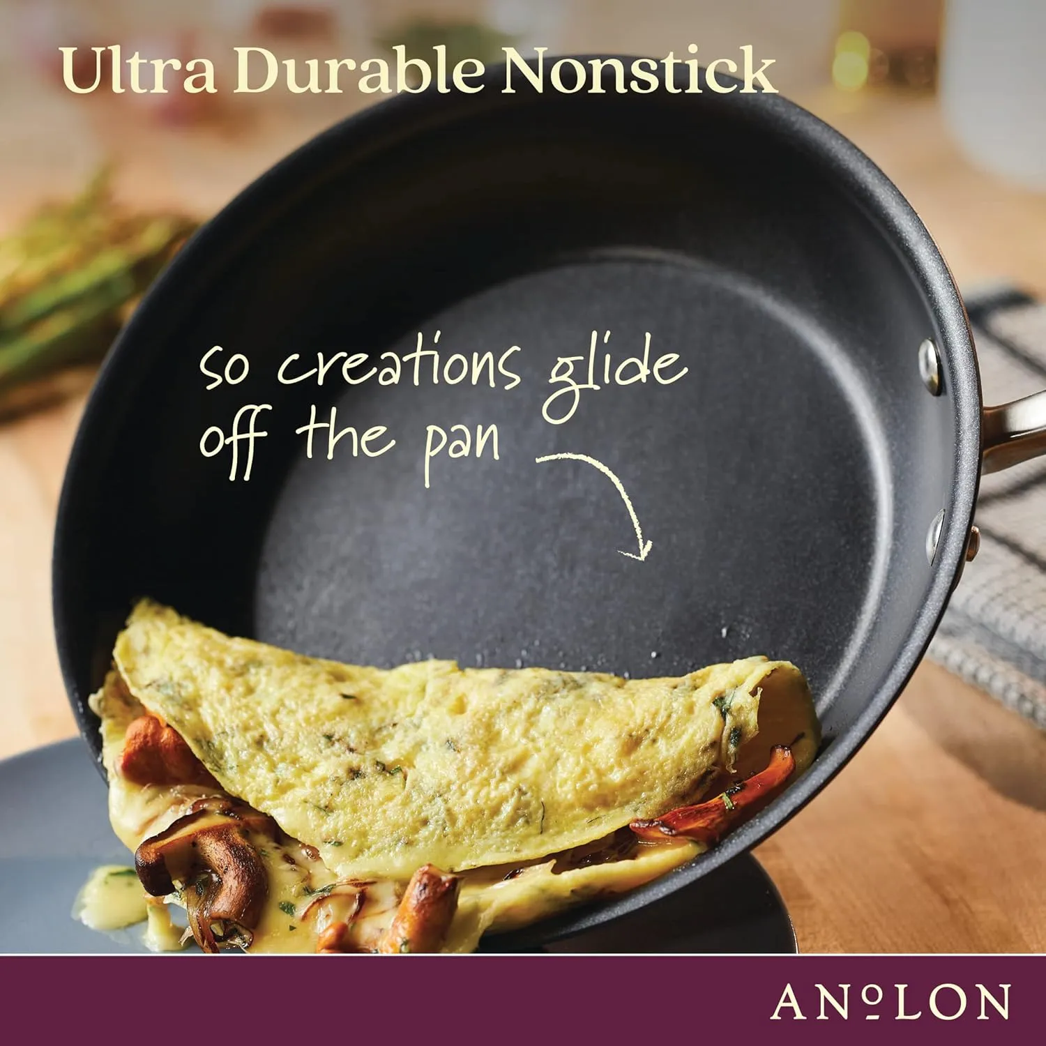 Anolon Advanced Hard-Anodized Dutch Oven Multipurpose Steamer Set, 8.5-Quart, Graphite