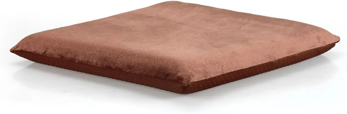 Augld Square Chair Seat Cushion Memory Foam Chair Cushion for Kitchen, Dining,Office or Car 16x16 in Coffee