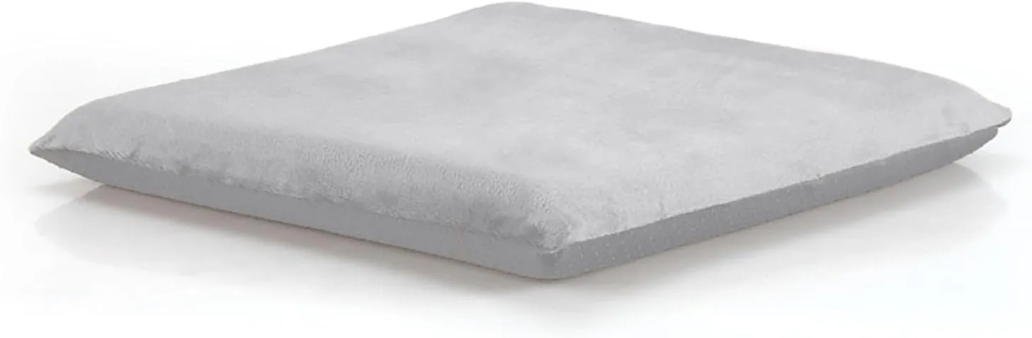 Augld Square Chair Seat Cushion Memory Foam Chair Cushion for Kitchen, Dining,Office or Car 16x16 in Grey