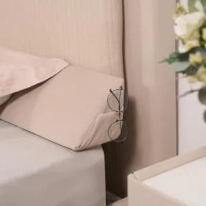 Aurako Full Size Bed Wedge Pillow Headboard Pillow Mattress Wedge Bed Gap Filler Triangle Memory Foam Wedges Body Positioners for Sleeping Body Lumbar Backrest Reading Bolster Pillow