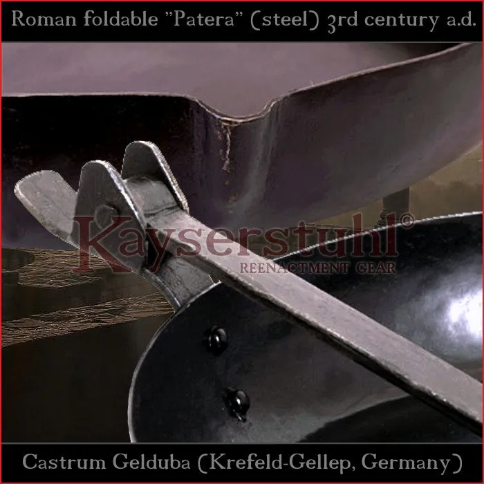 Authentic replica - Foldable Roman Patera "Gelduba" (steel)