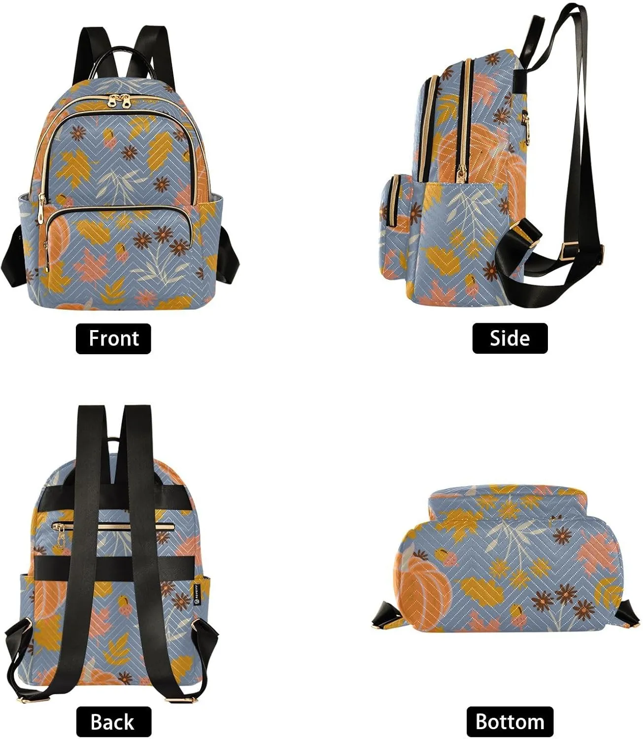 Backpack for Women Shoulder Bag Lightweight Mini Backpack Casual Daypack Back Pack for Travel Work Autumn (Small Pattren 4)