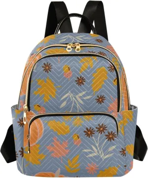 Backpack for Women Shoulder Bag Lightweight Mini Backpack Casual Daypack Back Pack for Travel Work Autumn (Small Pattren 4)