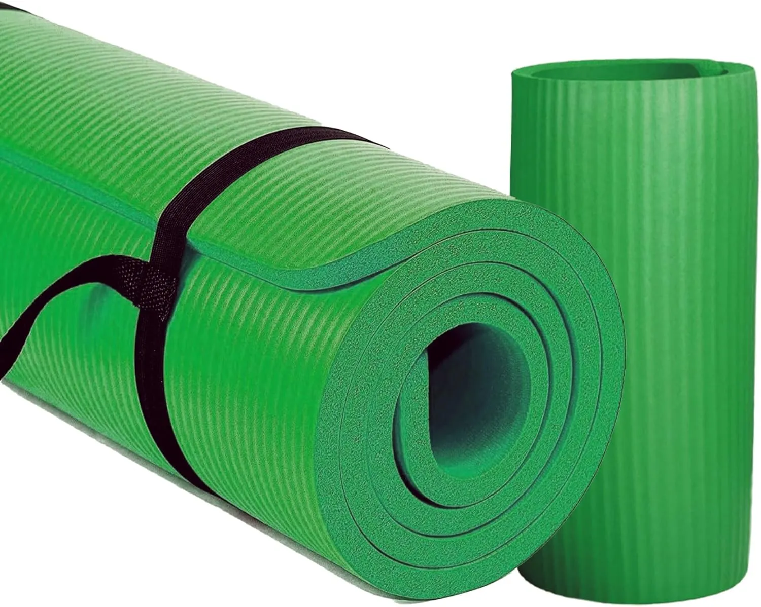 BalanceFrom Exercise Yoga Mat for Home Workout, 1” Thick, Optional Blocks & Knee Pad