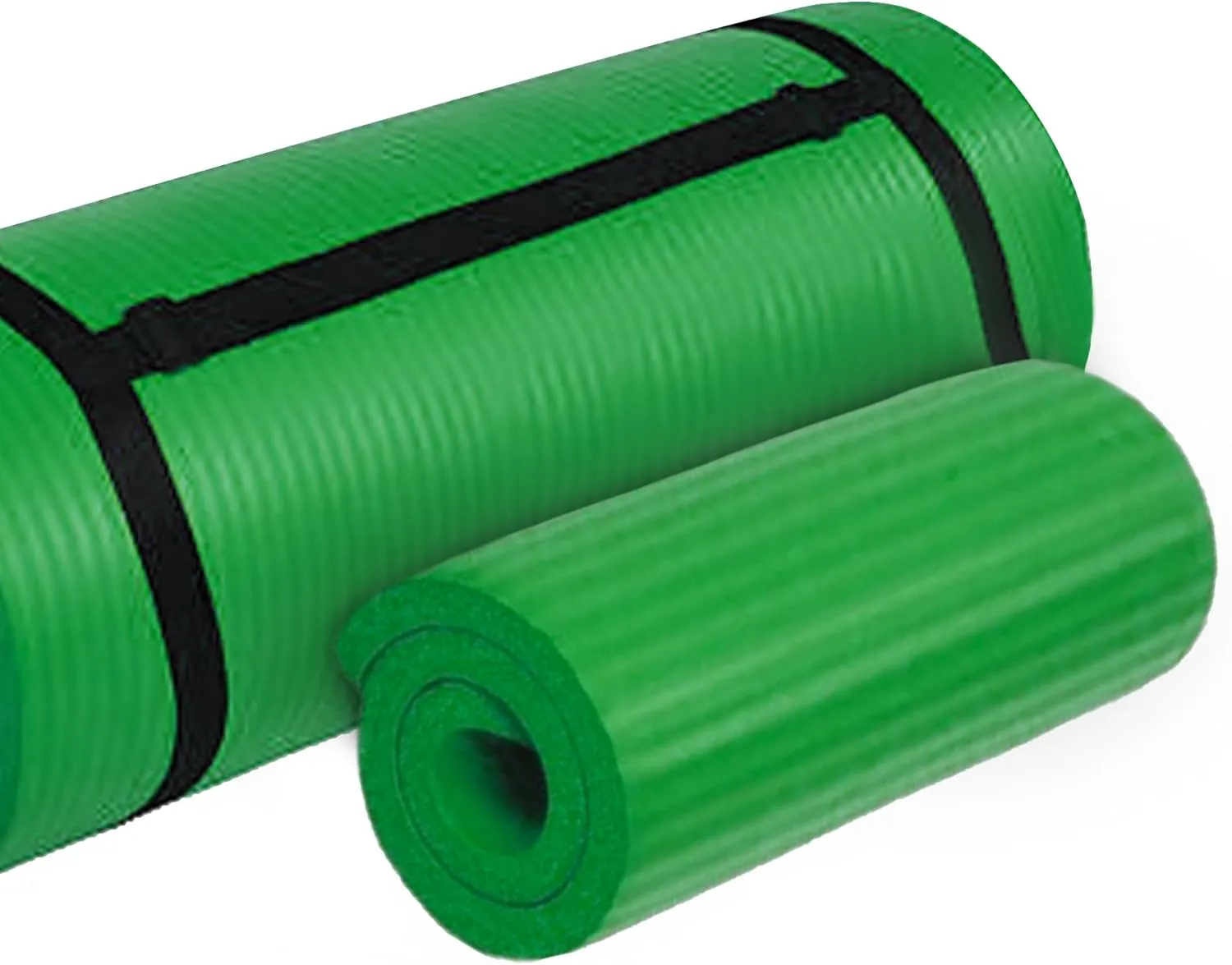 BalanceFrom Exercise Yoga Mat for Home Workout, 1” Thick, Optional Blocks & Knee Pad