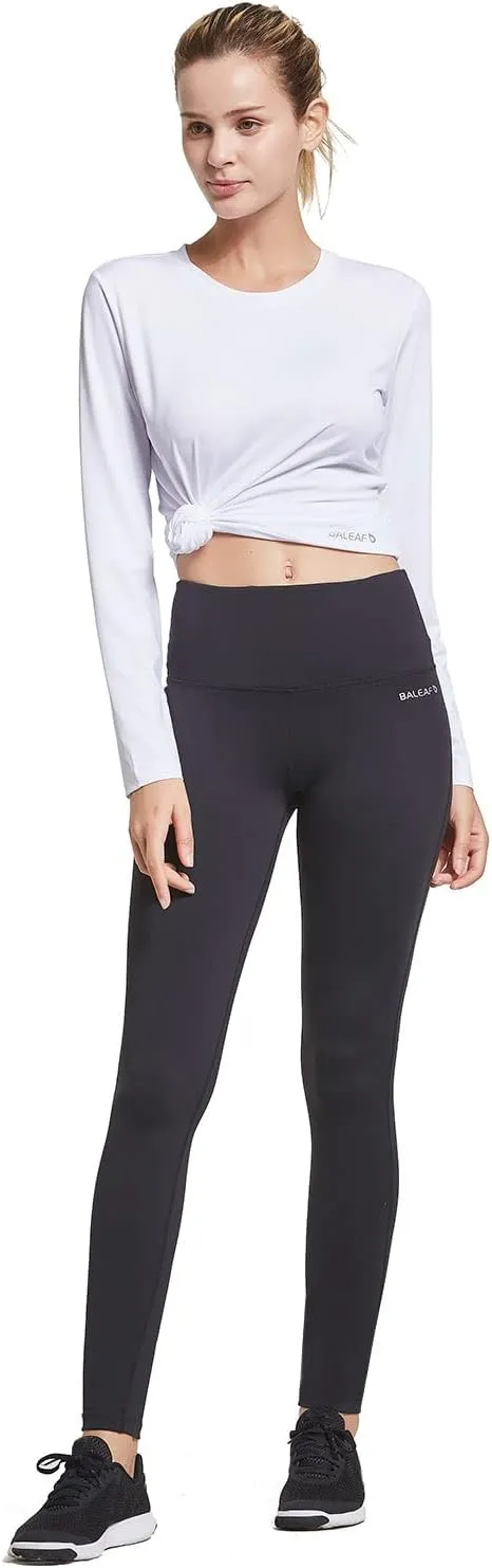 baleaf Long Sleeve Workout Tops for Women Running Athletic Shirts Active Quick Dry Lightweight Moisture Wicking