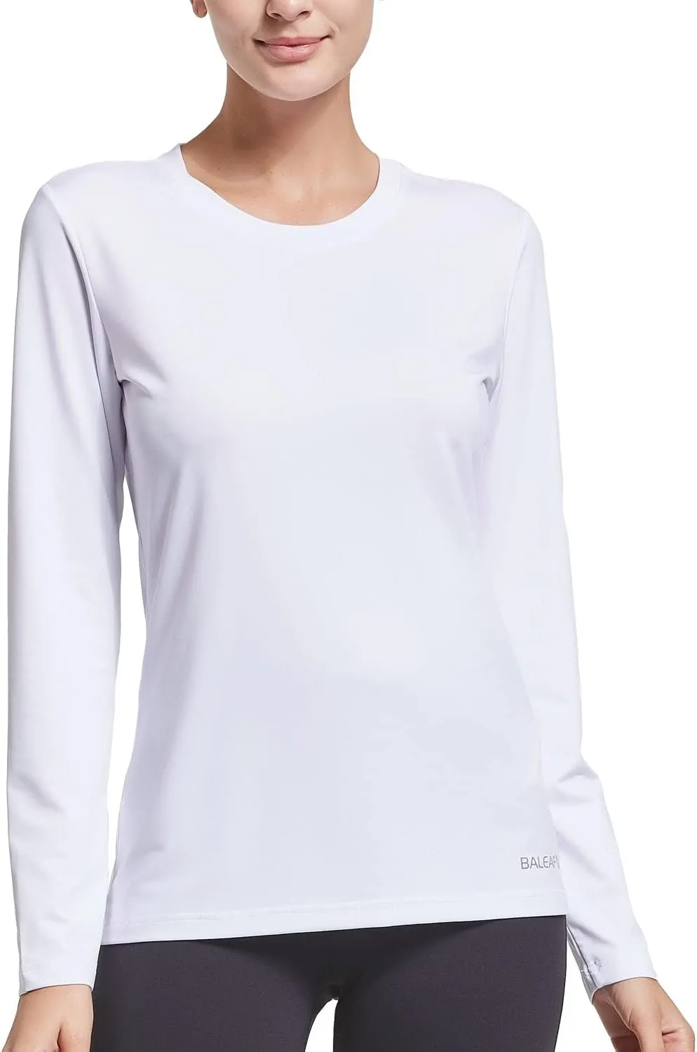 baleaf Long Sleeve Workout Tops for Women Running Athletic Shirts Active Quick Dry Lightweight Moisture Wicking