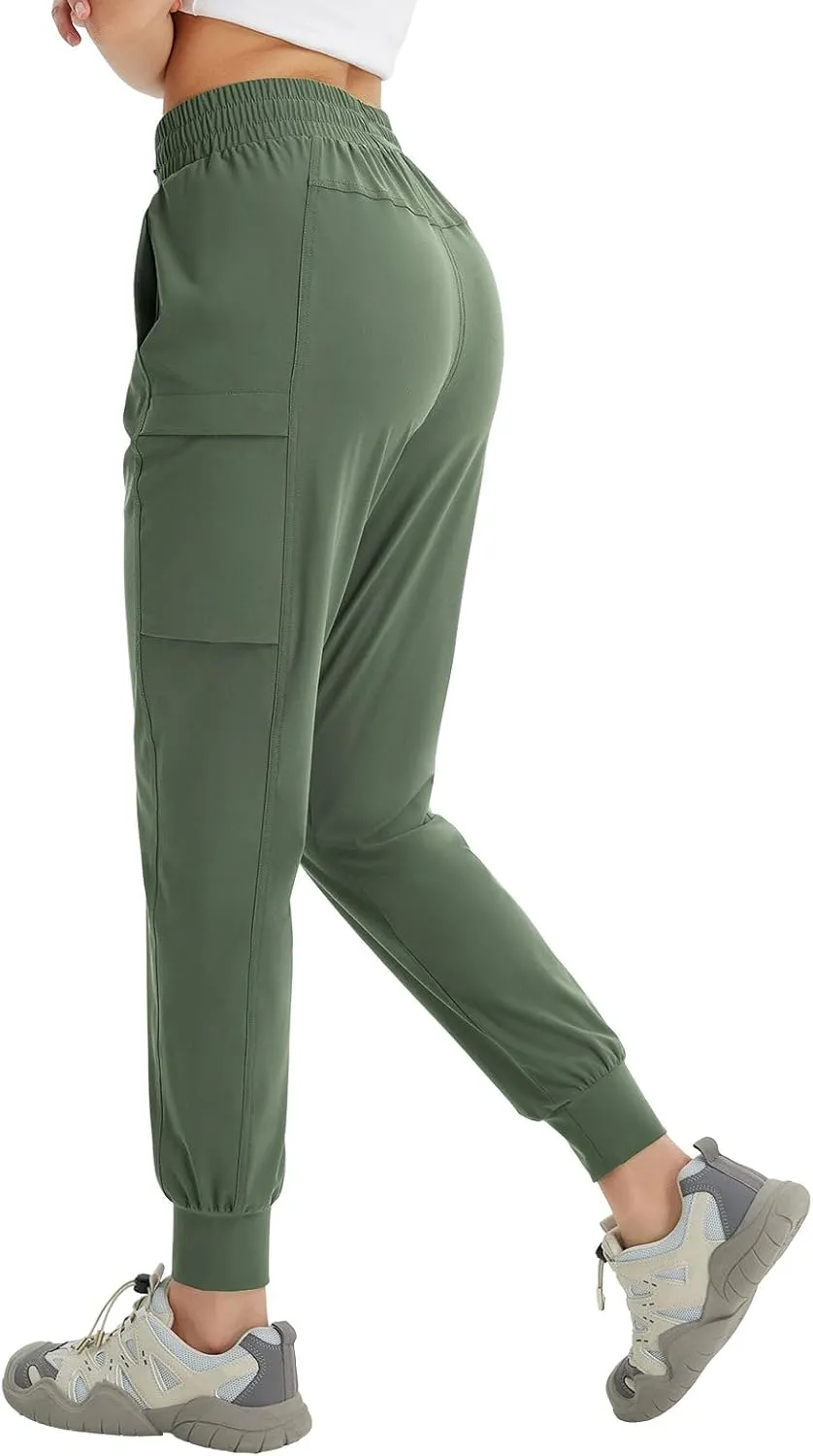 baleaf Women's Cargo Joggers Hiking Pants with Pockets Lightweight Jogger Quick Dry Sweatpants