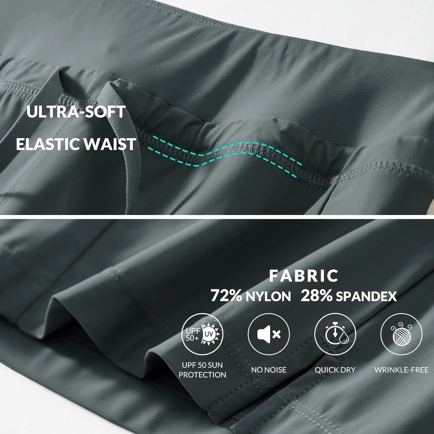 baleaf Women's Hiking Long Shorts 9"/11" Quick Dry Bermuda Cargo for Curvy Lightweight Pockets